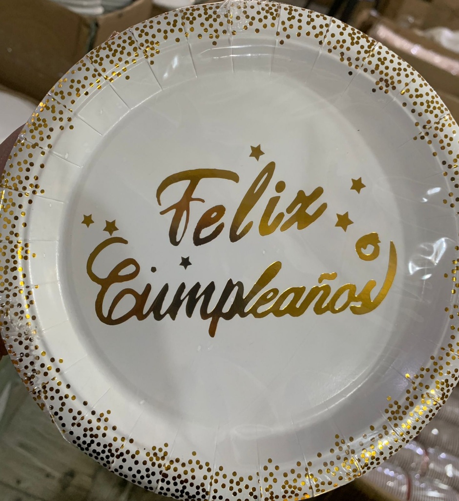 PLATO F.C. PUNTOS DORADO X10und