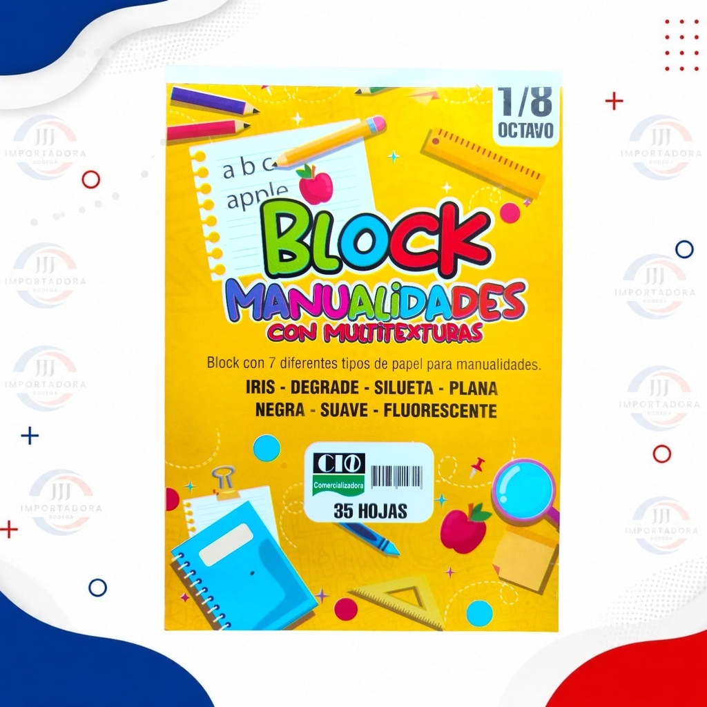 BLOCK MANUALIDADES CON MULTITEXTURAS CIO X35H