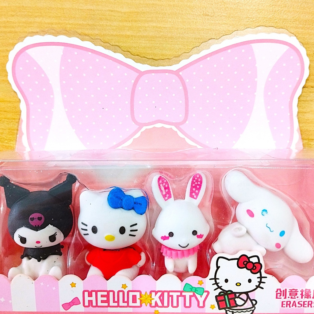 SET BORRADORES X4 HELLO KITTY
