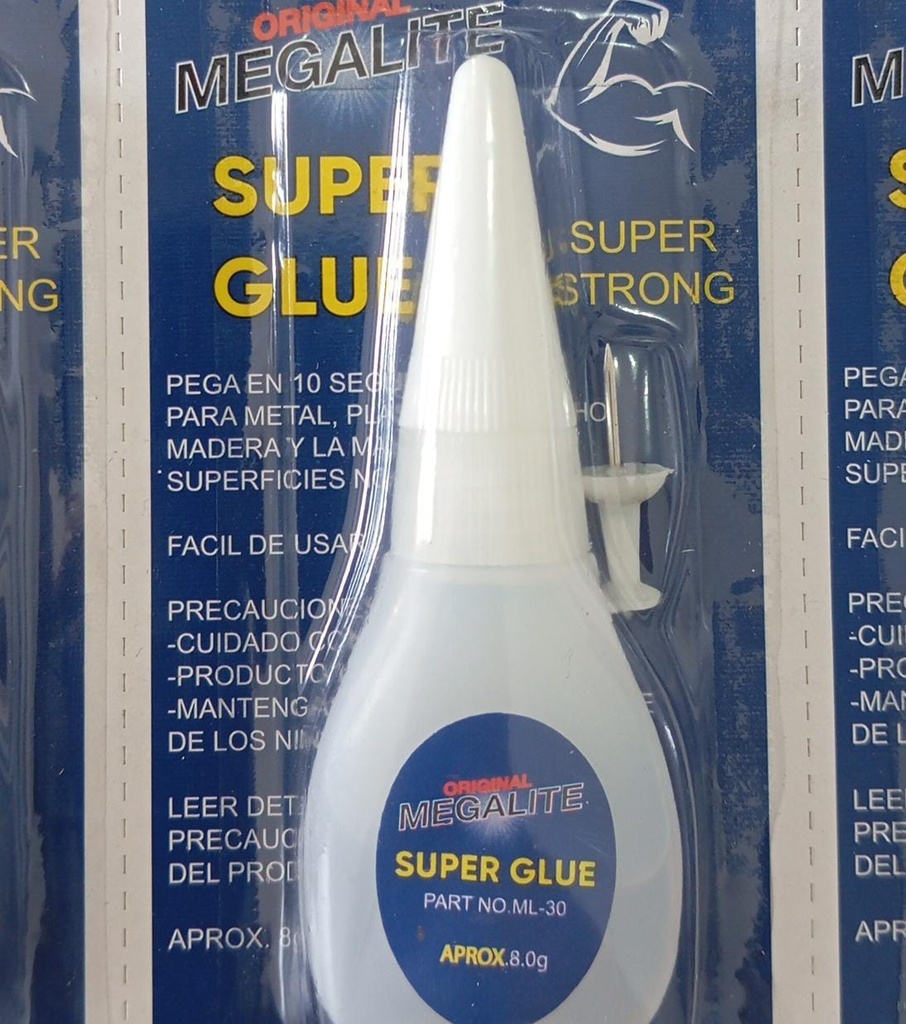 MEGALITE PEGANTE AZUL 8gr X12und