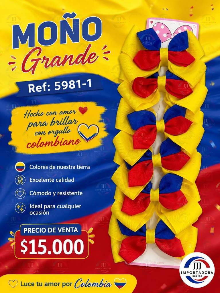 MOÑO GRANDE TIRA X 6UND 