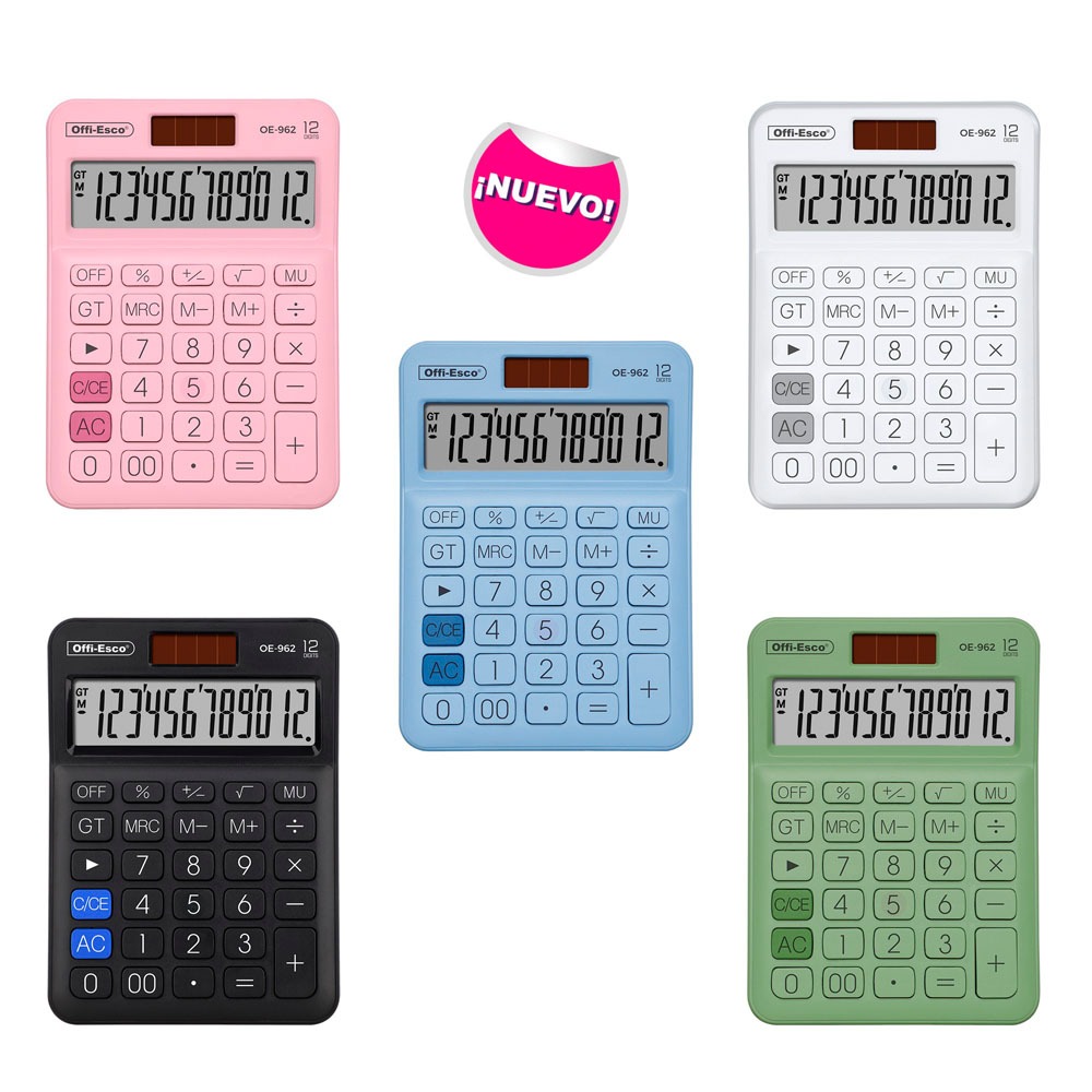 OFFI-ESCO CALCULADORA MEDIANA 13.5*10CM 