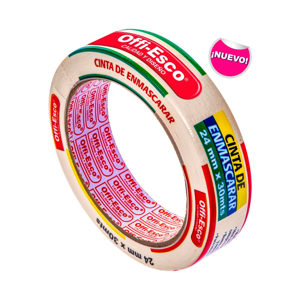 OFFI-ESCO CINTA DE ENMASCARAR 24mm 1" 