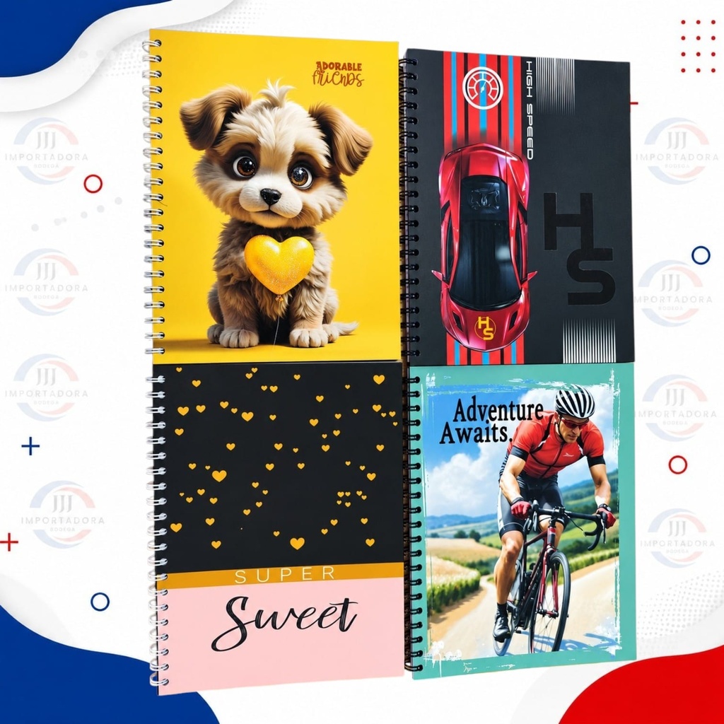 CUADERNO ACADEMICO PASTA DURA CUADRO LINEA AZUL