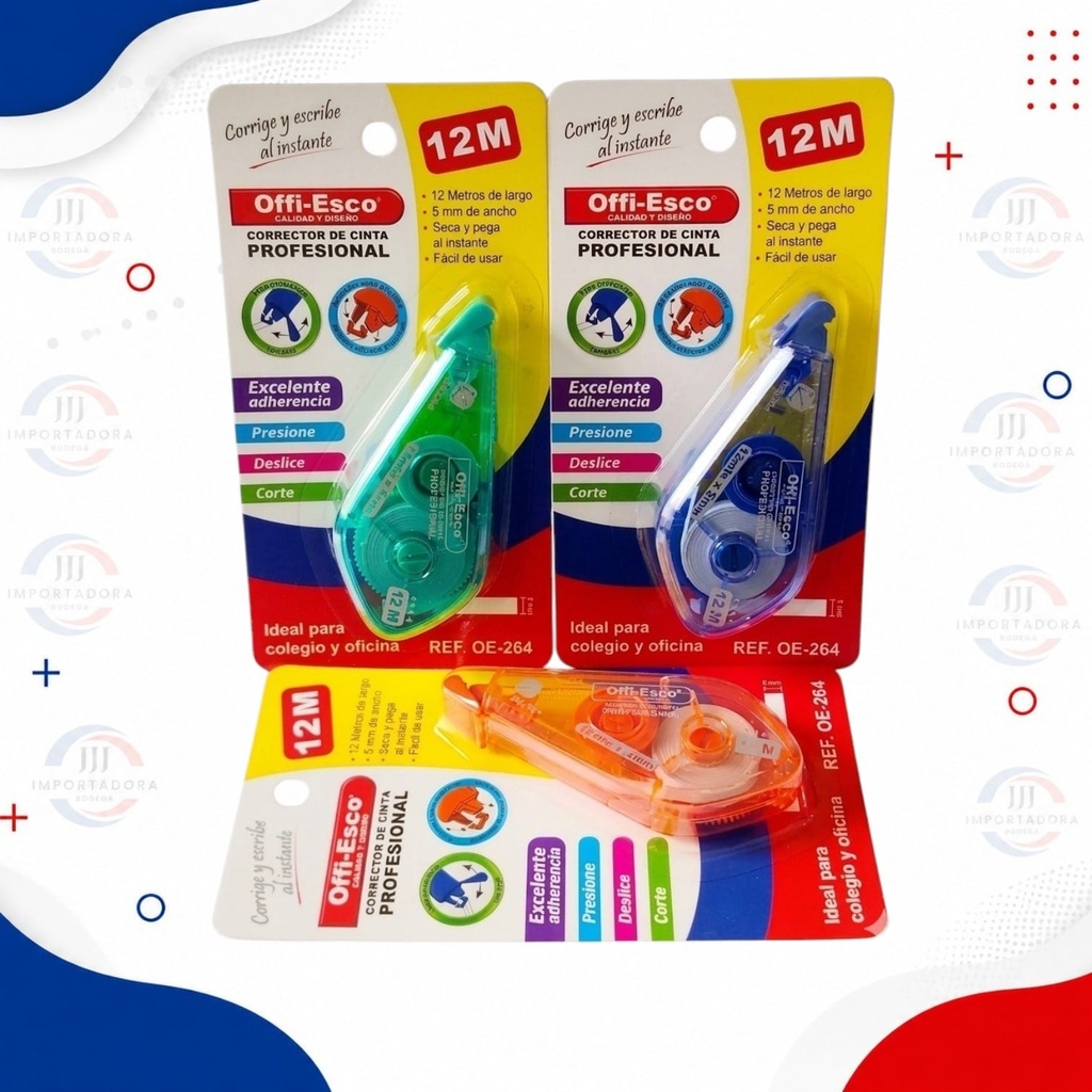 OFFI-ESCO CORRECTOR CINTA 12M