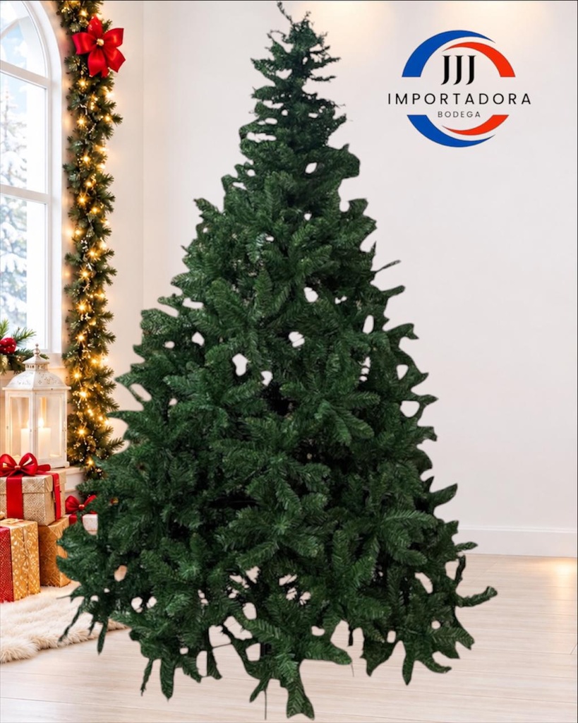ARBOL DE NAVIDAD AUTOMÁTICO VERDE 2,1M 1280T
