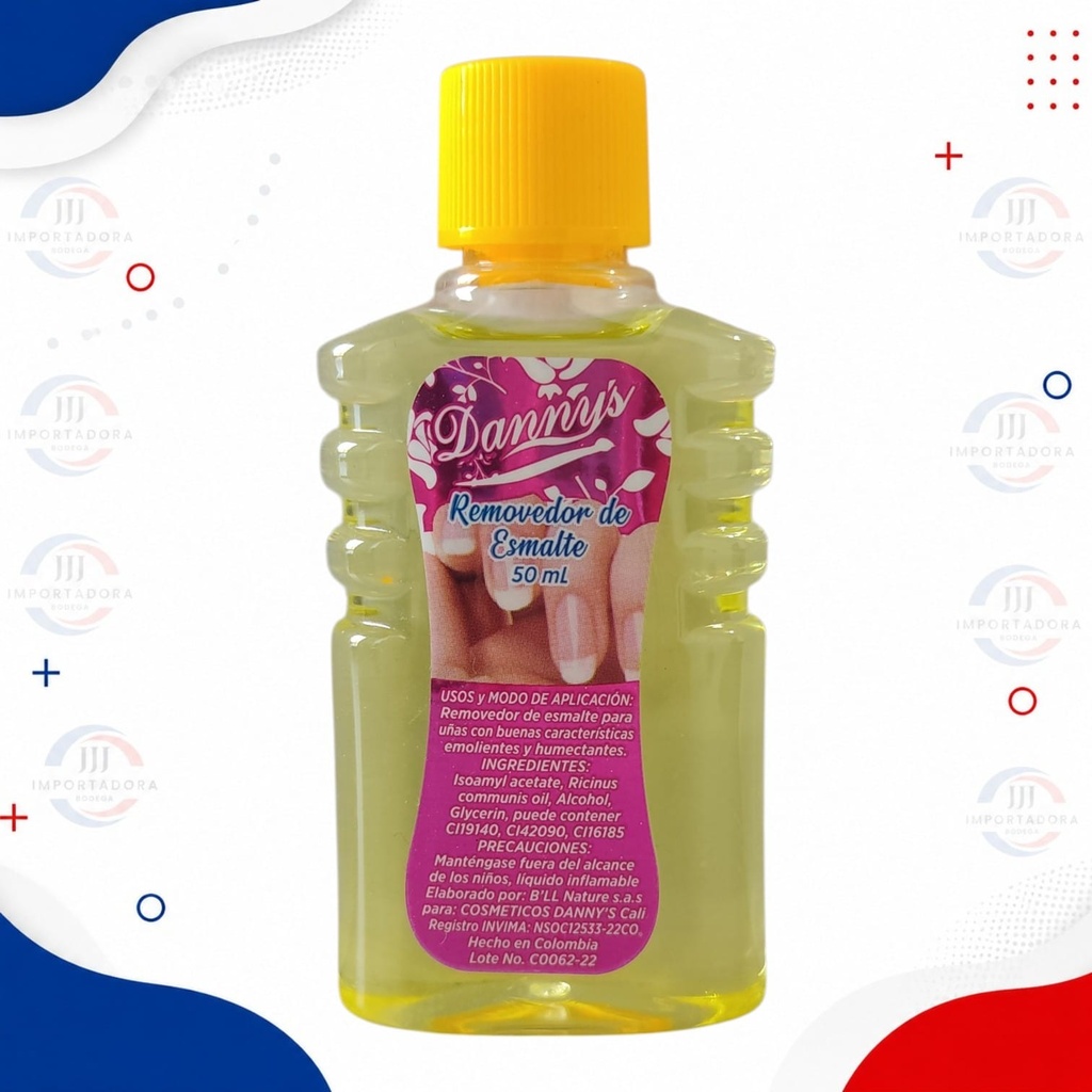 DANNYS REMOVEDOR DE ESMALTE PEQUEÑO X50ml