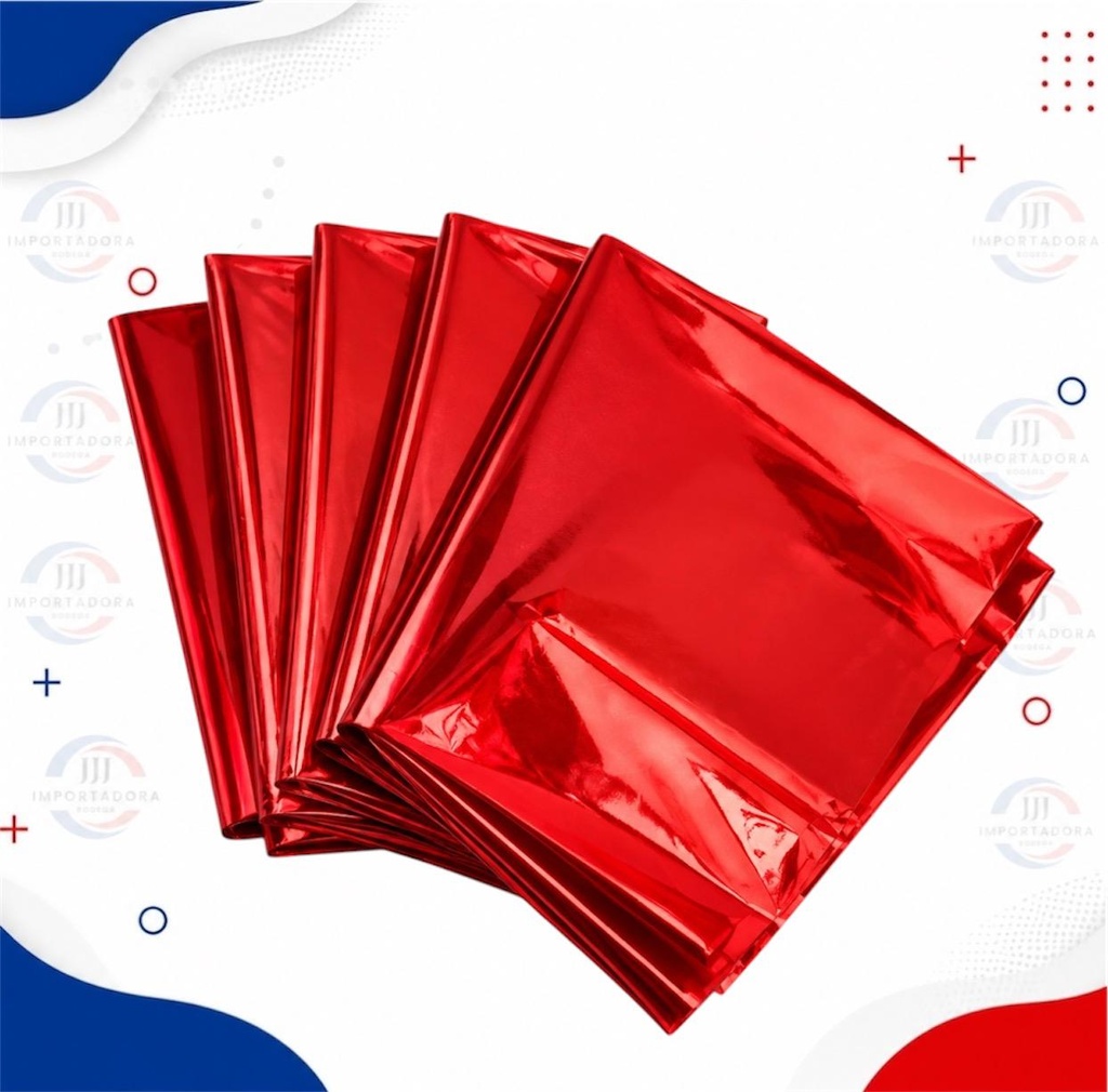 CELOFAN PLIEGO X 100und ROJO