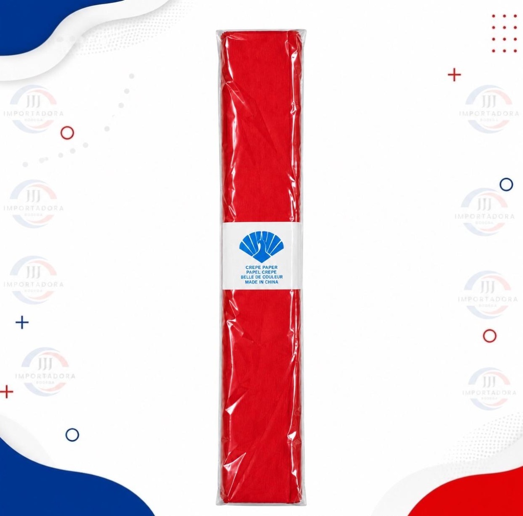 PAPEL CREPE ROJO ECO X10und
