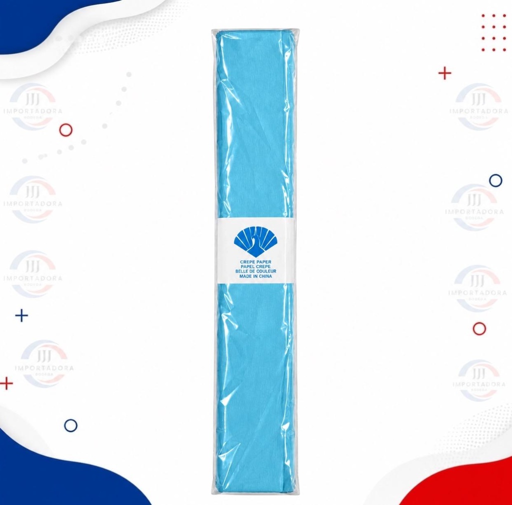 PAPEL CREPE AZUL CLARO ECO X10und