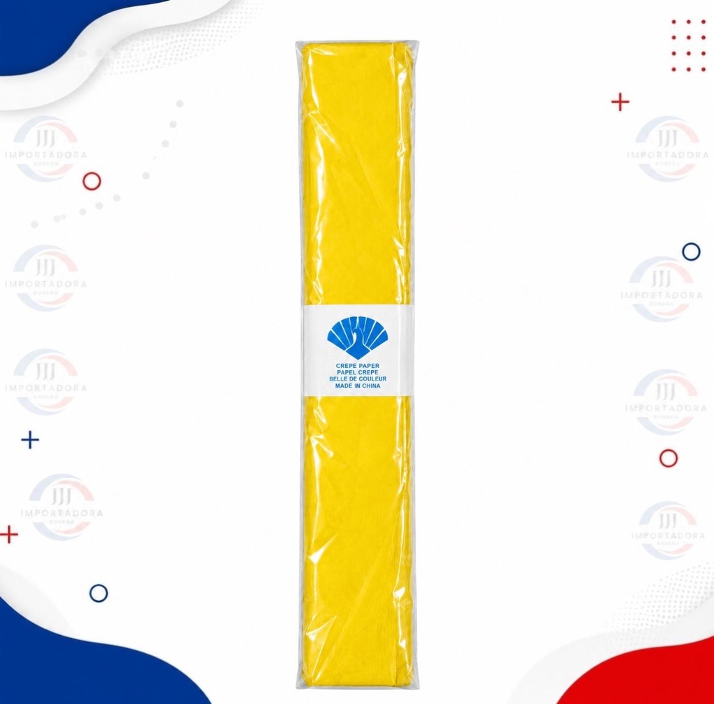 PAPEL CREPE AMARILLO ECO X10und