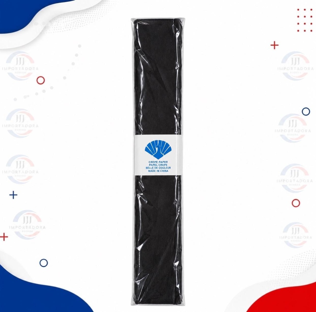 PAPEL CREPE NEGRO ECO X10und