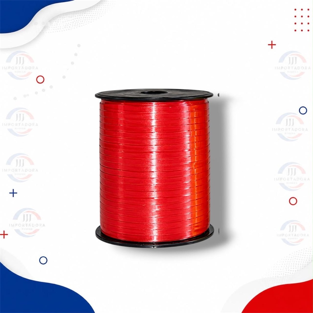 ROLLO CINTA PAPEL RIZADA 5MM*500Y ROJA
