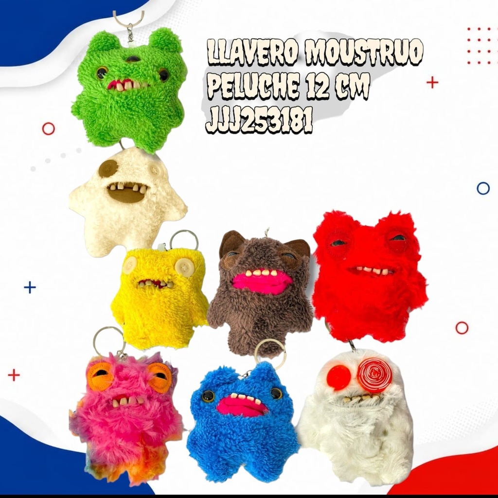LLAVERO PELUCHE MOSTRUOS