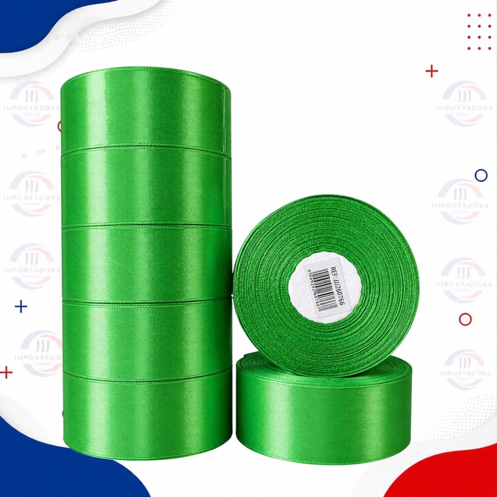 CINTA TELA 4" ANCHA VERDE LIMON