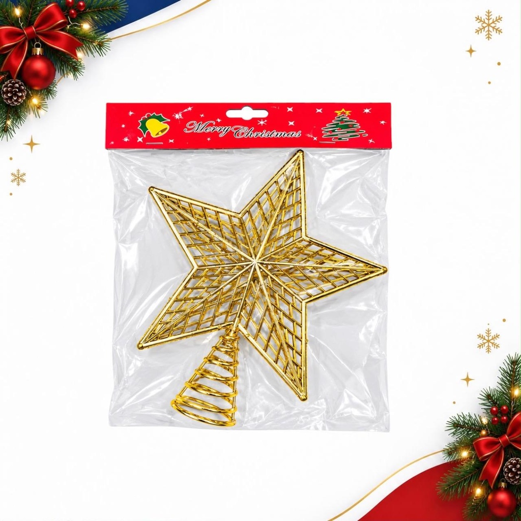 DECORACION NAVIDAD ESTRELLA 19*22CM
