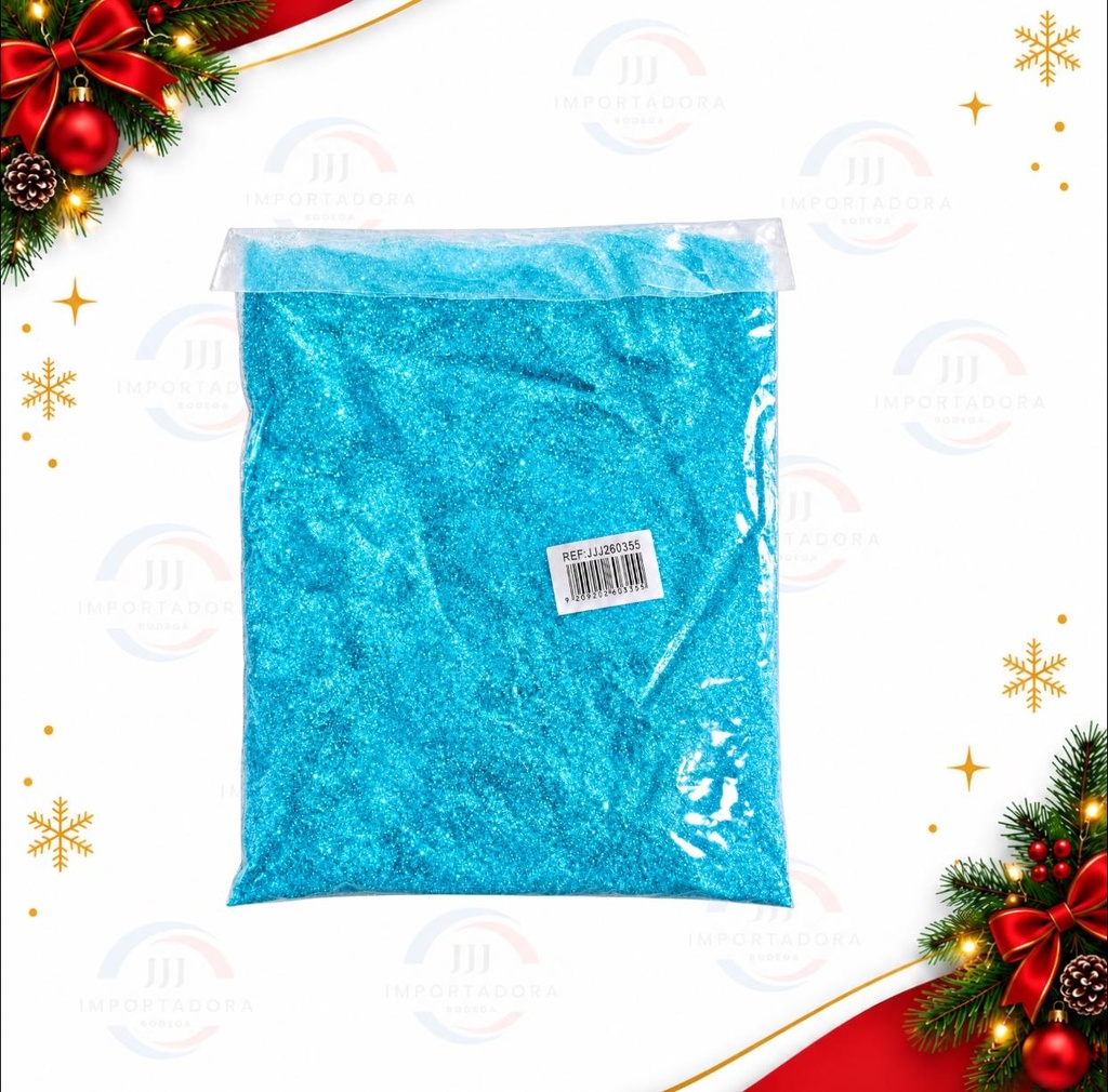 ESCARCHA FLUORESCENTE AZUL X500GR