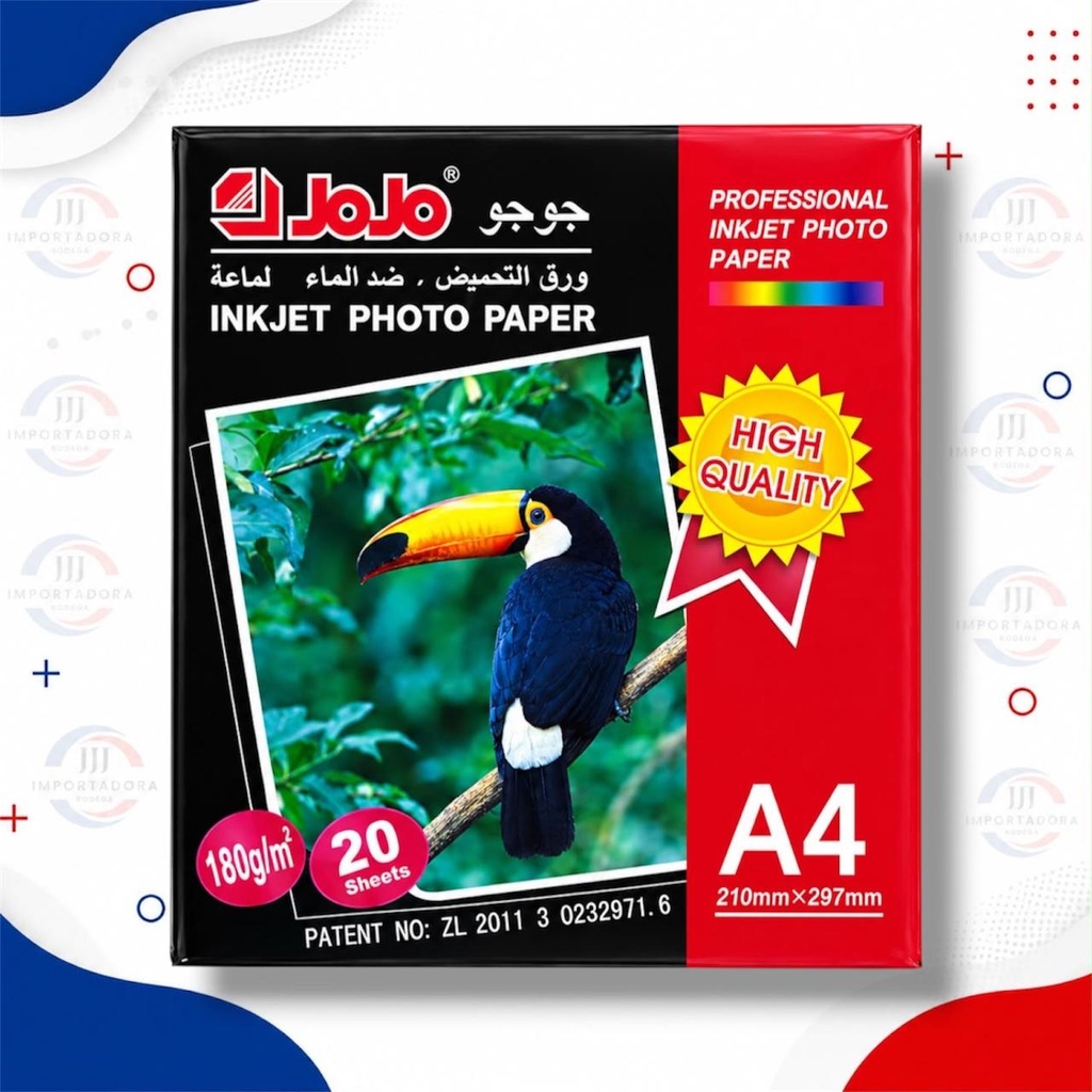 PAPEL FOTOGRAFICO A4 180G X20PCS