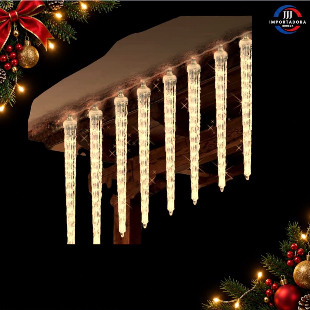 HIELO 110V 42CM 8PCS CONTINUACION EN BOLSA LUZ CALIDA 