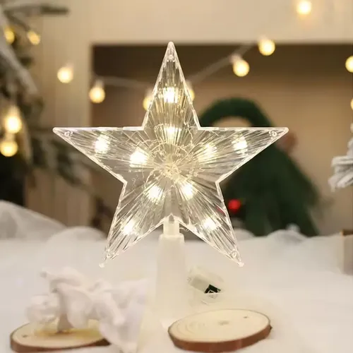 PUNTA ESTRELLA  15CM 15LED BOLSA BLANCA