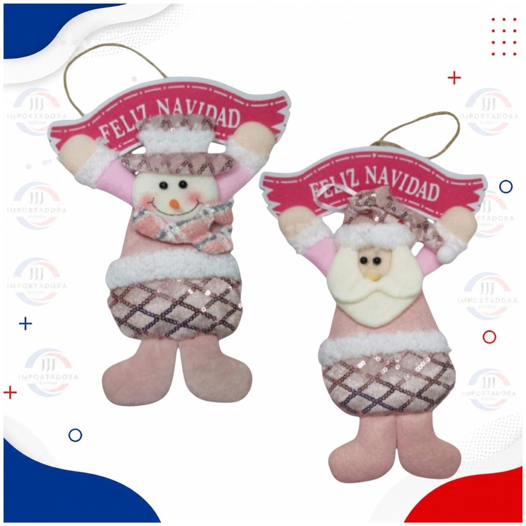 DECORACION NAVIDAD 18*24CM CON LETRA FELIZ NAVIDAD