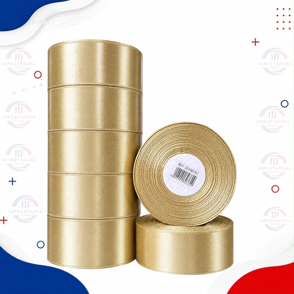 CINTA TELA 4" ANCHA DORADO