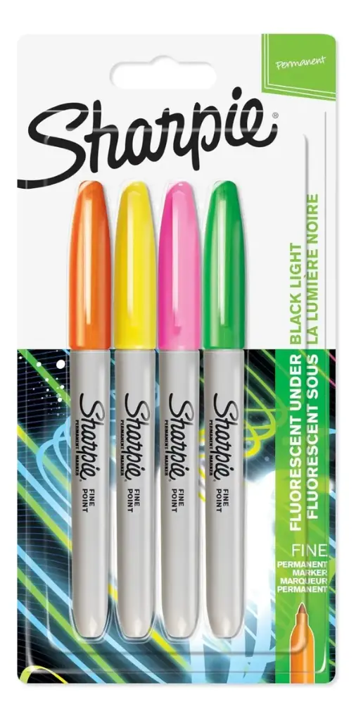 SHARPIE TANK NEON PUNTA GRUESA X4und (2)