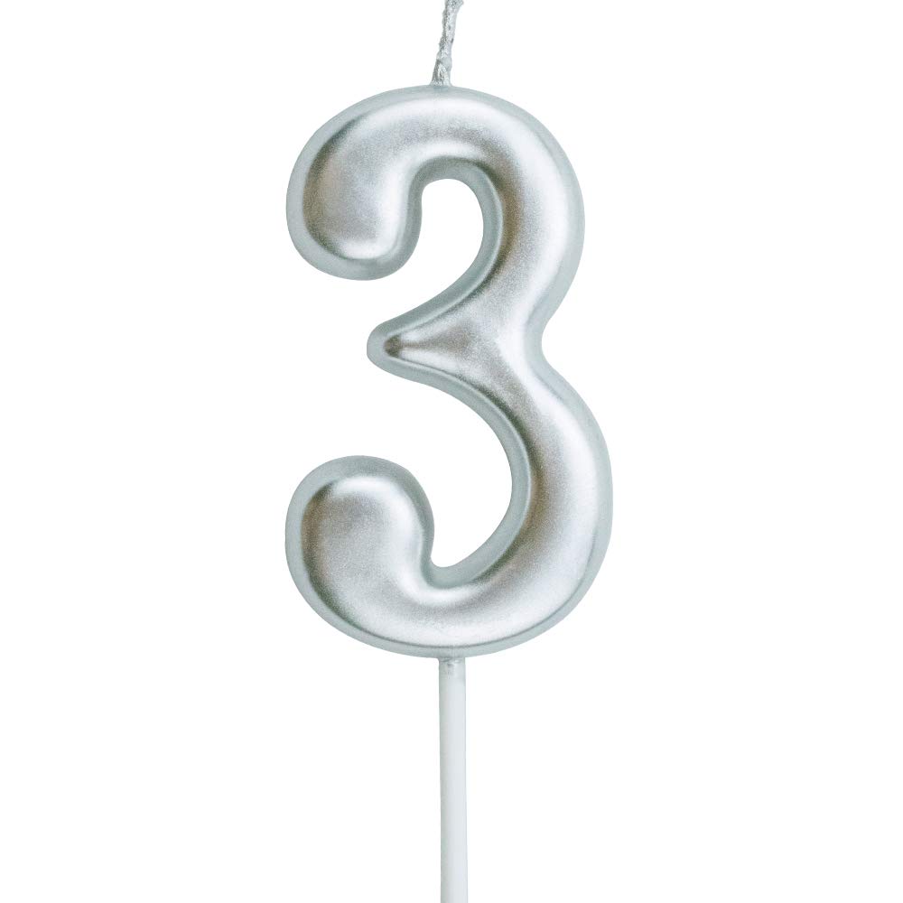 VELA PASTEL PLATA # 3