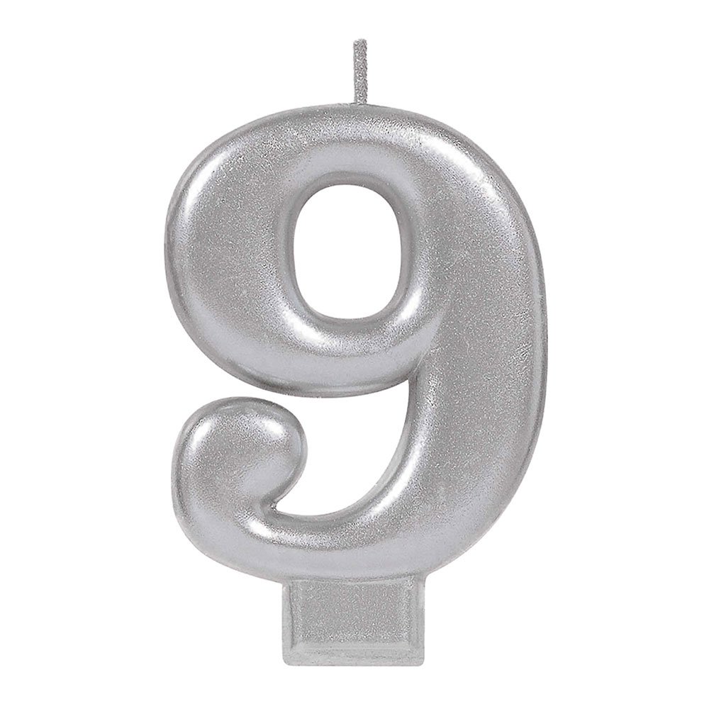 VELA PASTEL PLATA # 9