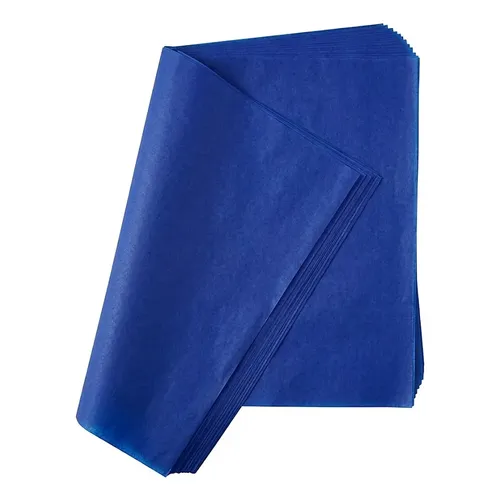 PAPEL SEDA PLIEGO PQ X20und AZUL OSCURO