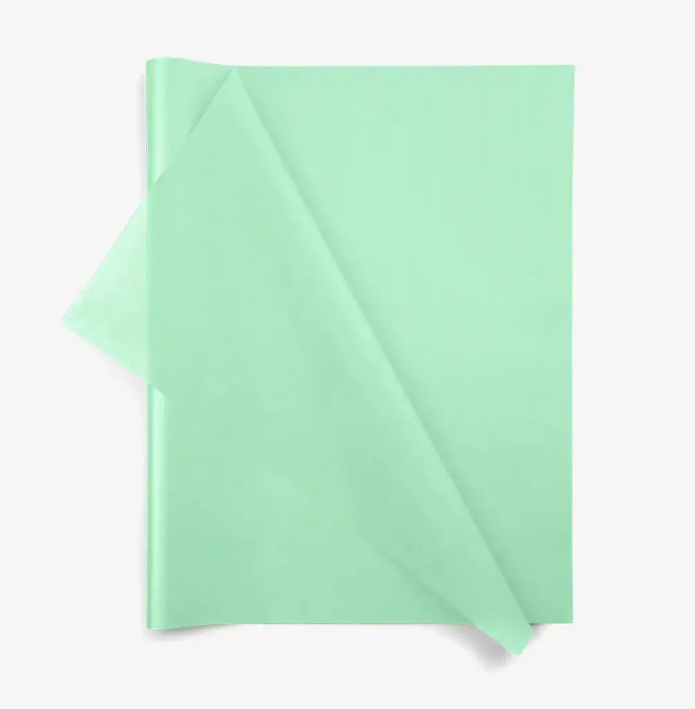 PAPEL SEDA PLIEGO PQ X20und VERDE PASTEL