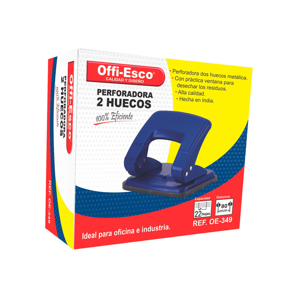 PERFORADORA 2 HUECOS OFFI-ESCO