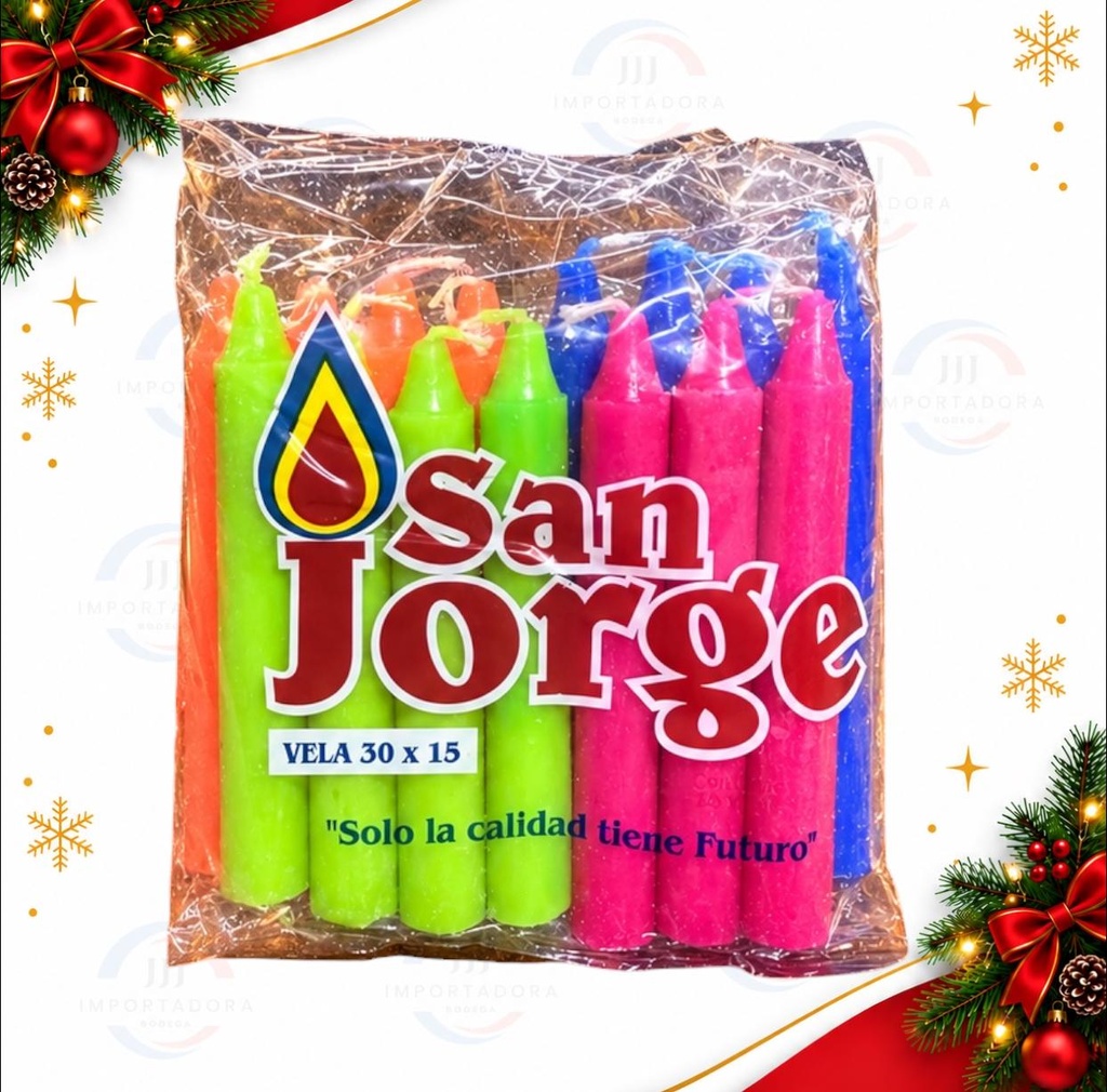 VELA COLOR SAN JORGE X 15
