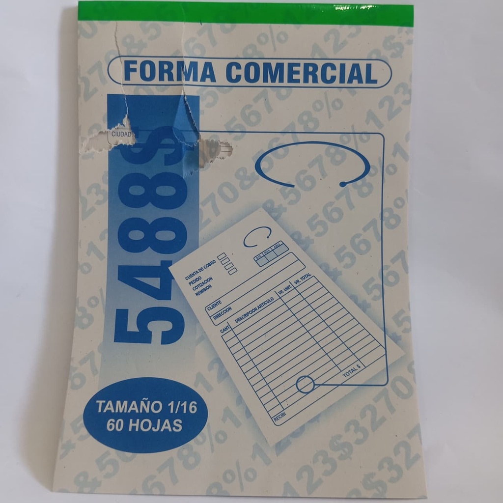 TALONARIO PERIODICO 1/16 x60 hojas