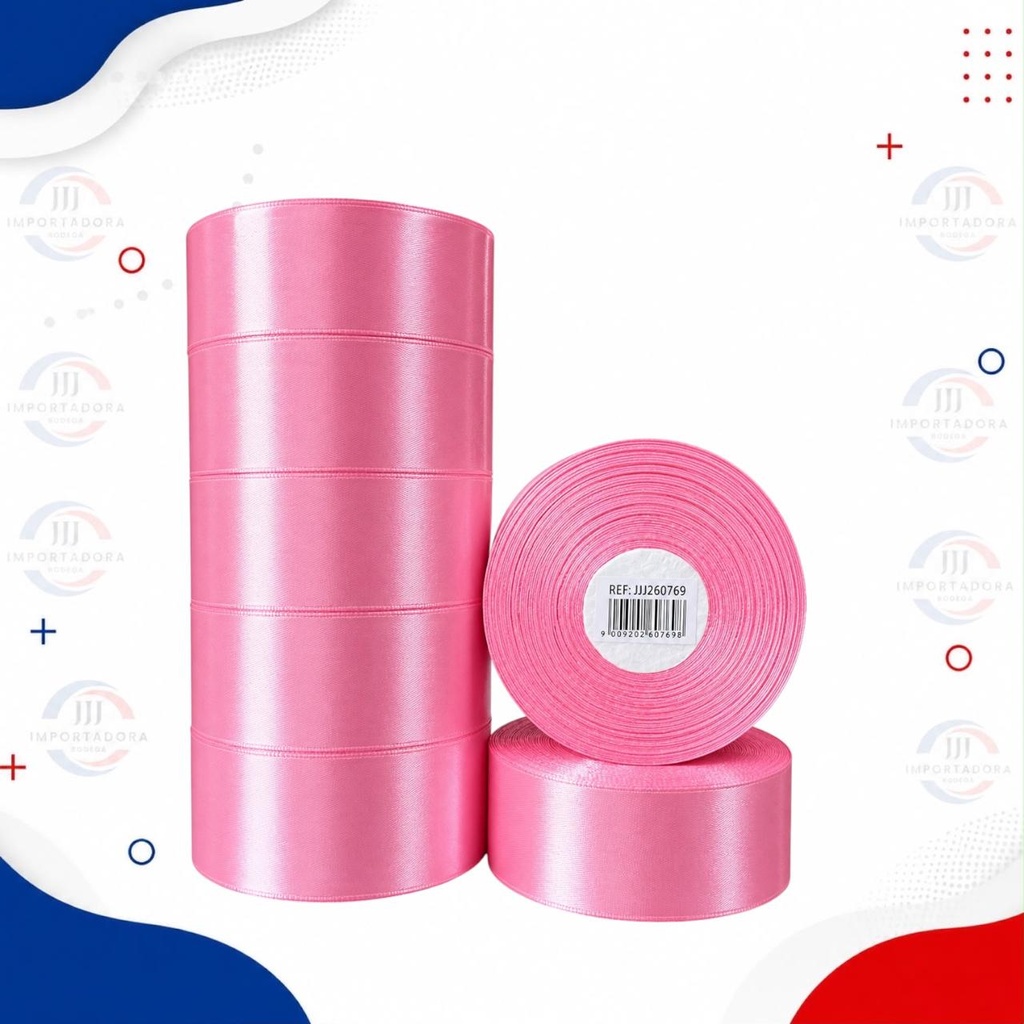 CINTA TELA 4" ANCHA ROSA
