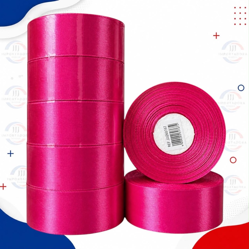 CINTA TELA 2.5CM*50Y FUCSIA