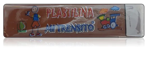 PLASTILINA BARRA MI TRENSITO X55G (CAFE)