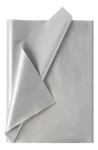 PAPEL SEDA PLIEGO PQ X10und PLATEADO