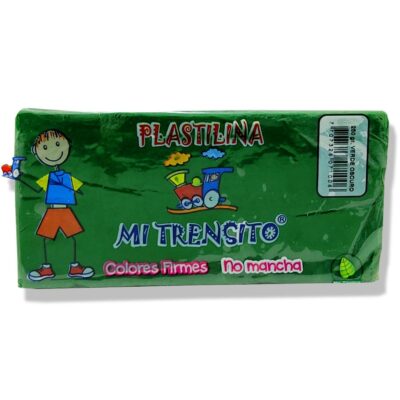 PLASTILINA PAN MI TRENSITO X180G (VERDE OSCURO)