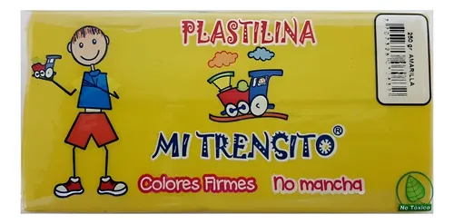 PLASTILINA PAN MI TRENSITO X180G (AMARILLO)