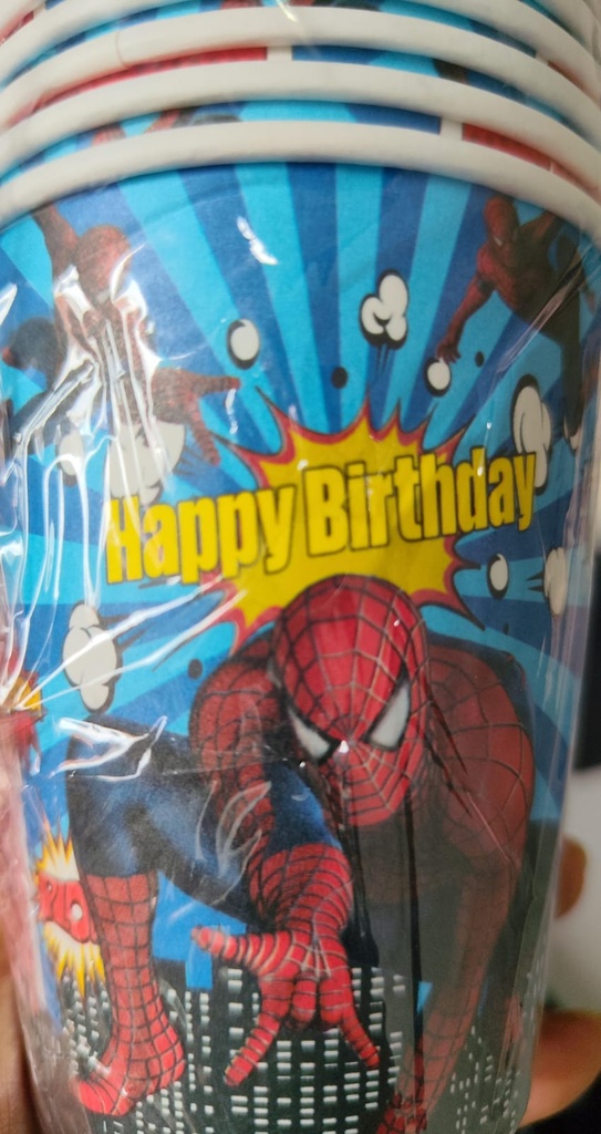 VASOS SPIDERMAN X 20und 