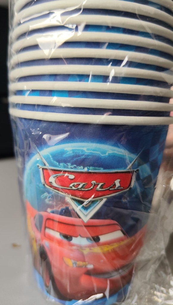 VASOS CARS X 20und