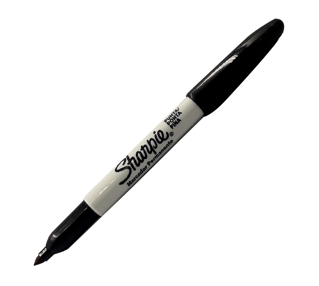 SHARPIE PUNTA DELGADA NEGRO X12und (2)