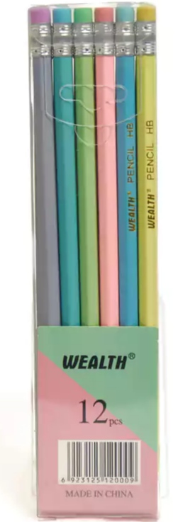 LAPIZ HB PASTEL WEALTHx12und
