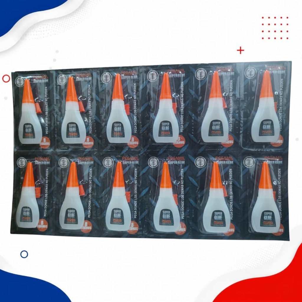 PEGANTE SUPER GLUE PEGAMIL TAPA NARANJA