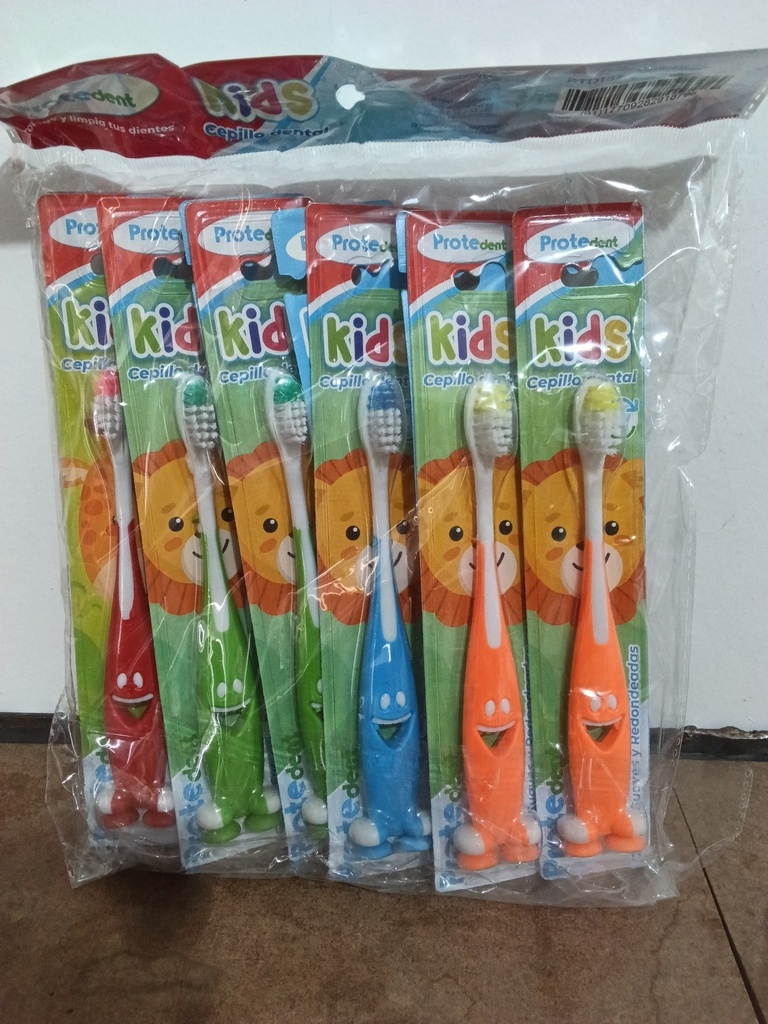 CEPILLO BOLSA NIÑOS PAQUETE X12und