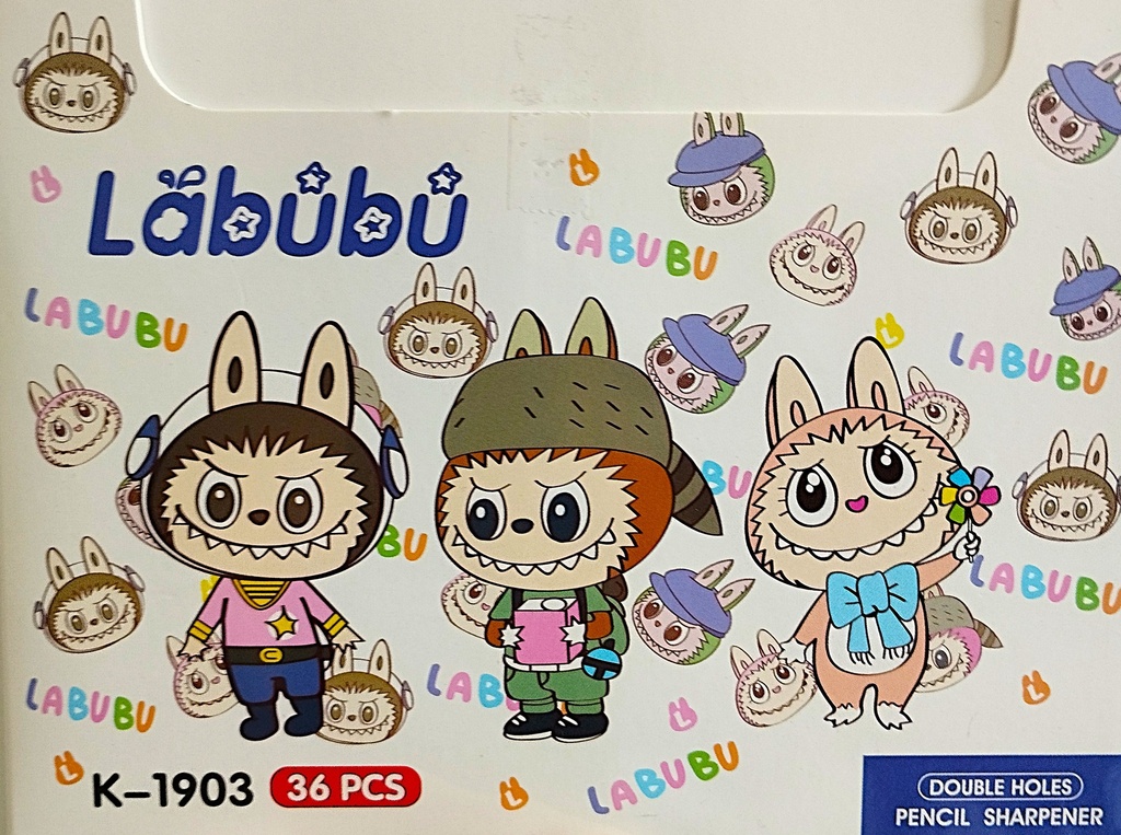 SACAPUNTAS CON DEPOSITO LABUBU  HELLO