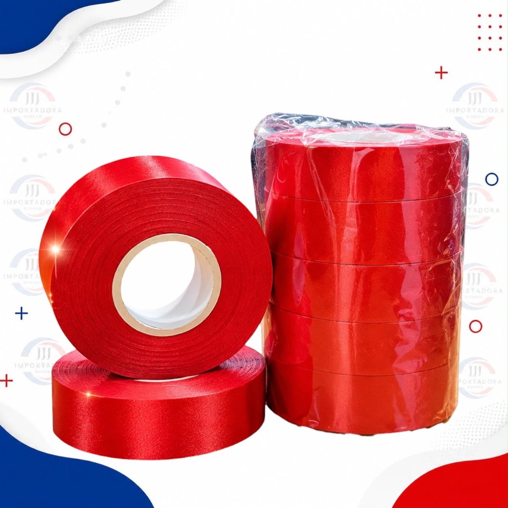 CINTA PAPEL 2.5CM*50Y ROJO 
