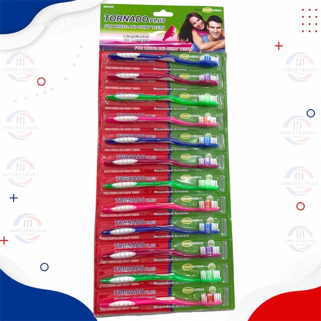 TORNADO PLUS CEPILLO ADULTO TIRA x12und