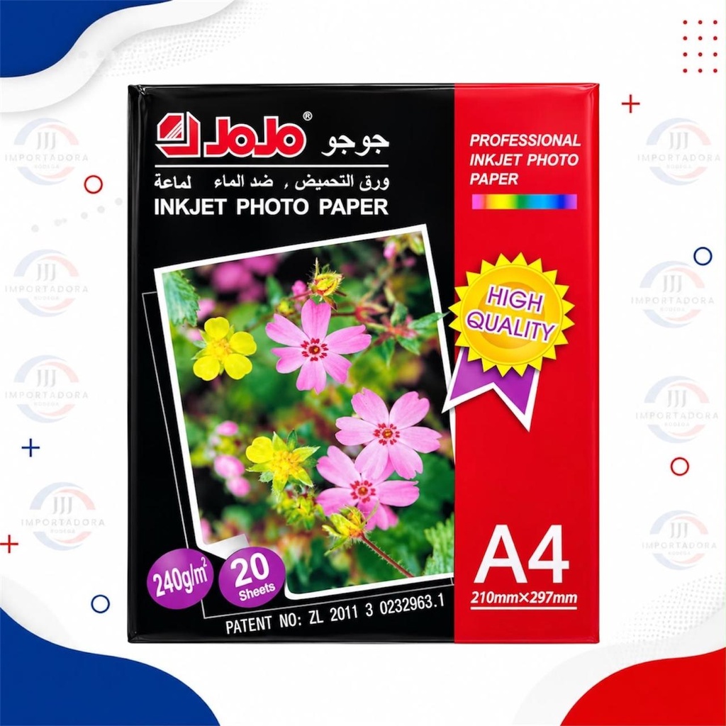 PAPEL FOTOGRAFICO A4 240G X20H